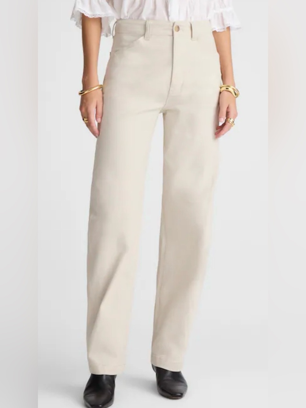 New Madewell The Balloon Pants Form Grey Utility Barrel Leg Pants NWOT Size 27